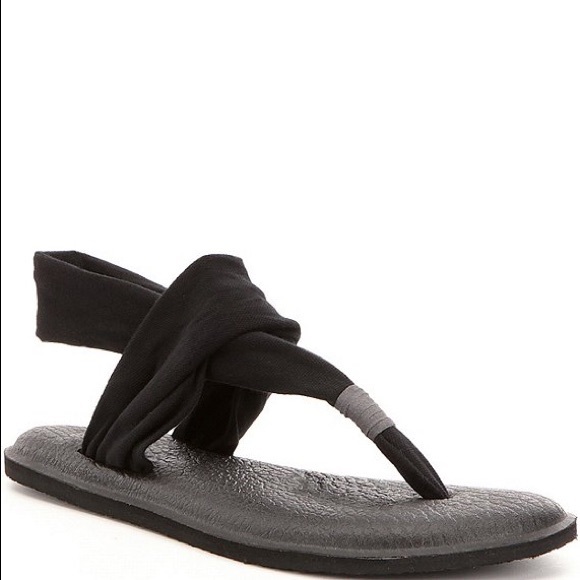 Sanuk Yoga Sling 2 Black Flip Flop - Picture 4 of 7